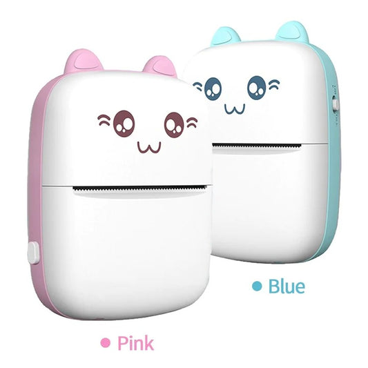 Mini impresora térmica portátil Bluetooth diseño gatito