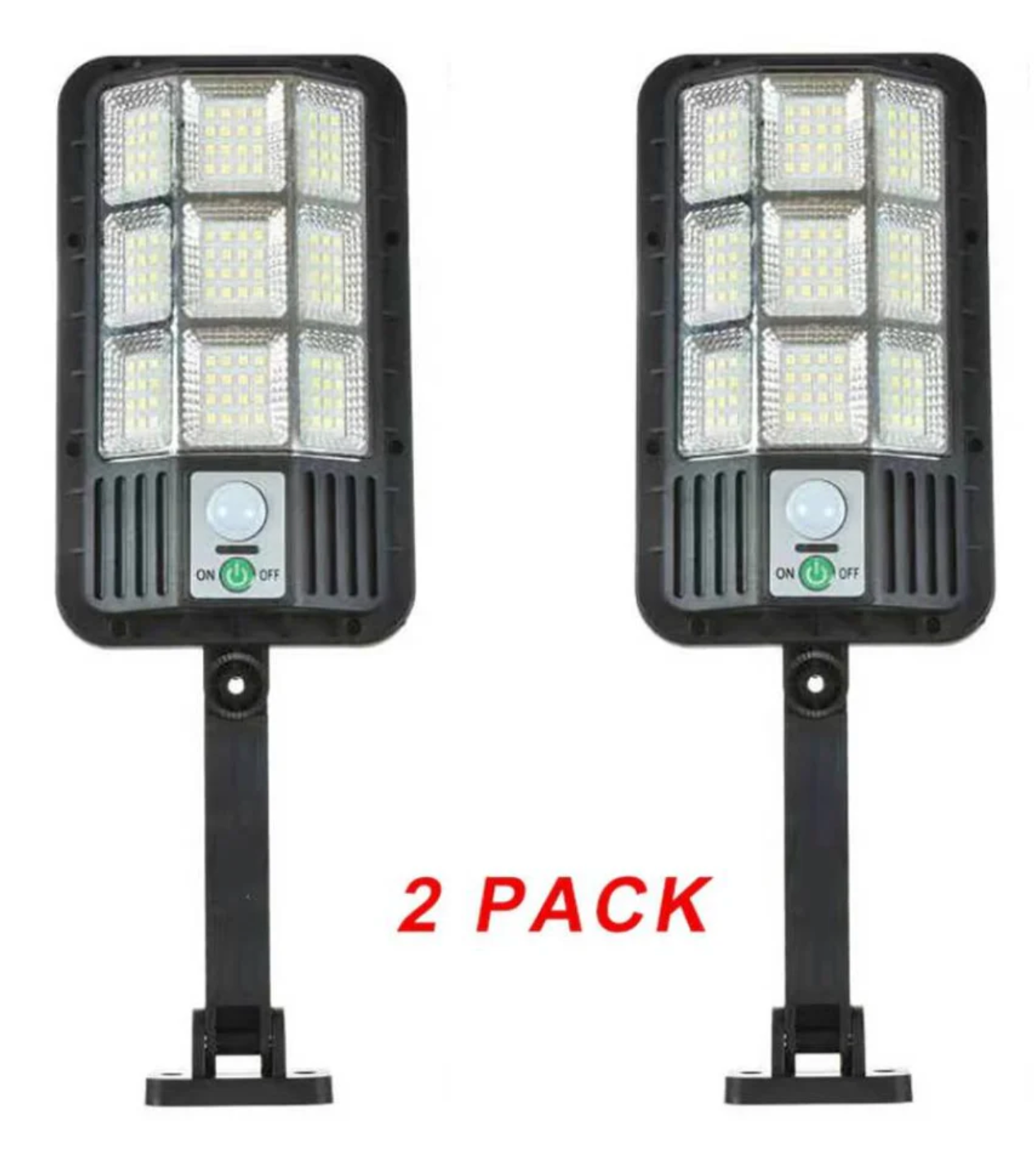 Pack 2 foco Solar de 120 led con sensor