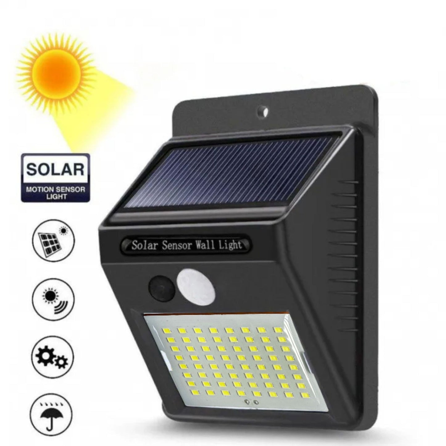 Foco Led Solar Con Sensor De Movimiento